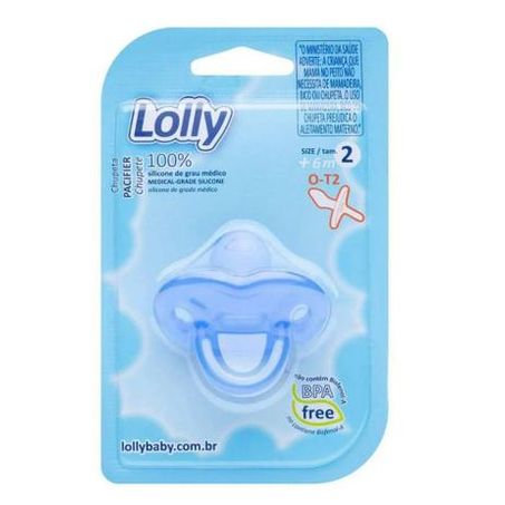 Chupeta lolly silicone cl.ort.az.t2 5115