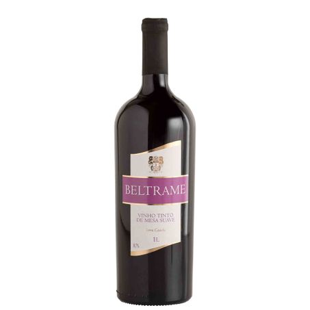 Vinho beltrame 1l tinto suave pet
