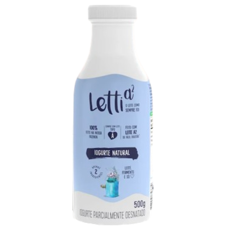 IOGURTE  NATURAL SEMIDESNATADO LETTI A 2 500G
