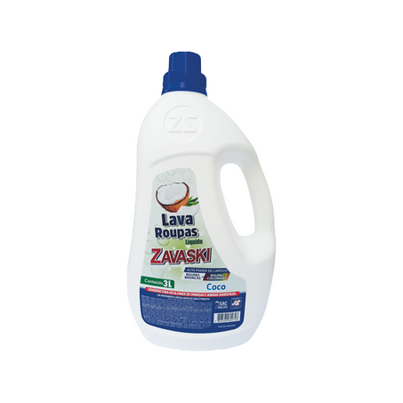 Lava roupas líquido coco zavaski 3 l