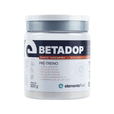 PRÉ-TREINO BETADOP TANGERINA ELEMENTO PURO