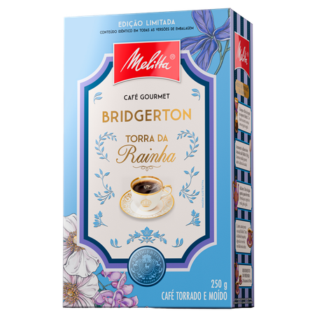 Café Torrado e Moído Torra da Rainha Bridgerton Melitta Gourmet Caixa 250g