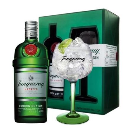 Kit Gin Tanqueray London Dry + taça Un
