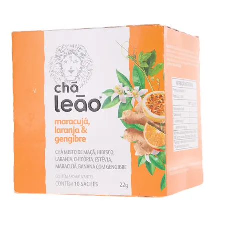 Chá Leão Maracujá / Laranja / Gengibre C/10 Sachês 360-2