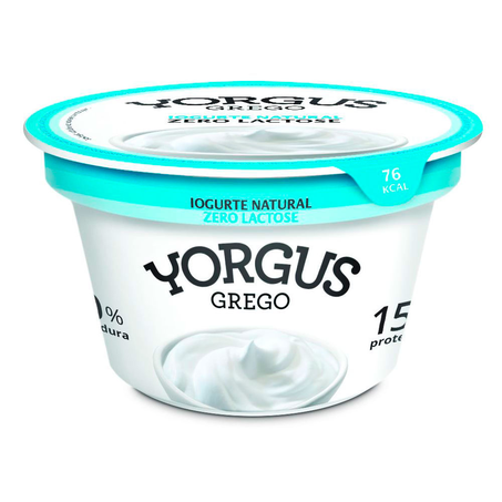Iogurte Yorgus Grego Zero Lactose Natural 130G