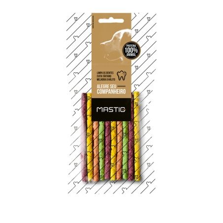 Palito caes mastig natural colorido c