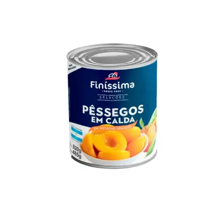 Pessego calda finissima 400g metade