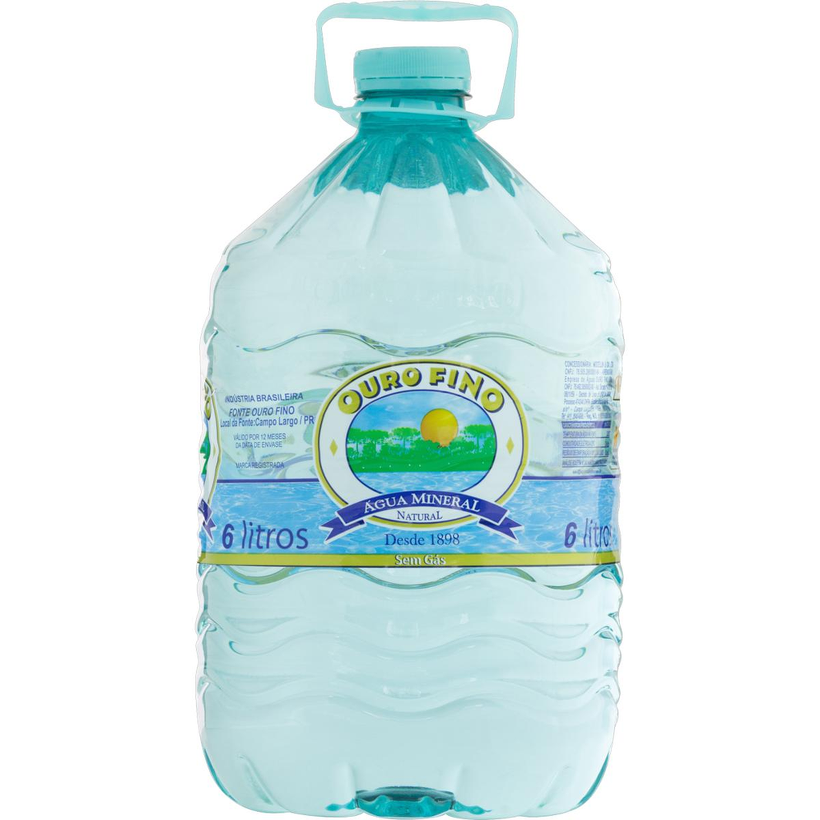 Água Mineral Ouro Fino 6 Litros - Sem Gás - Pet