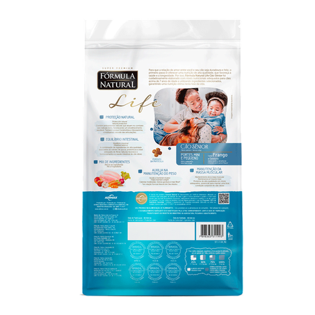 Ração Fórmula Natural Life Cães Sênior Mini e Pequeno 10,1 kg 360-2
