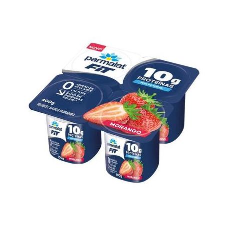 Iogurte polpa morango parmalat fit bdj 400g