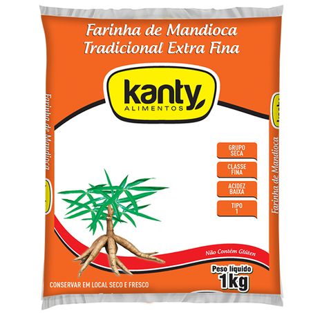 FARINHA DE MANDIOCA TRADICIONAL EXTRA FINA KANTY