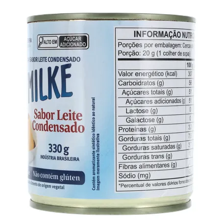 Alimento À Base de Soja Soymilke Sabor Leite Condensado Sem Lactose Lata 330gr 360-6