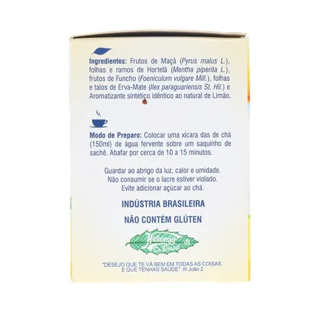 Chá Misto Chileno Maçã com Hortelã Sachê 1.2gr - Caixa com 10un - 12gr 360-27