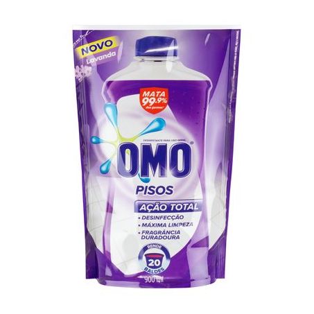 LIMPA PISOS OMO 900ML TOTAL LAVANDA SACHET 