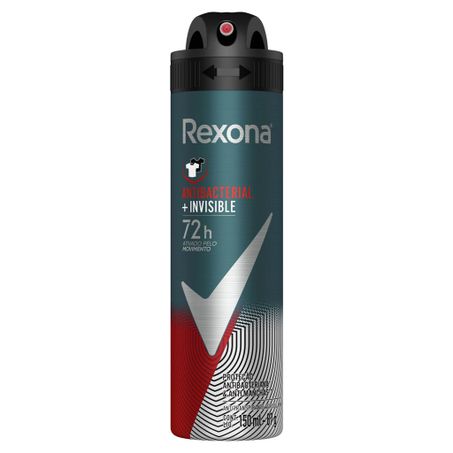 Desodorante Aerossol Antibacterial e Invisible Rexona Men
