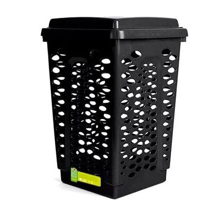 CESTO ROUPA MB 40LT TELADO CANTO C/TAMPA