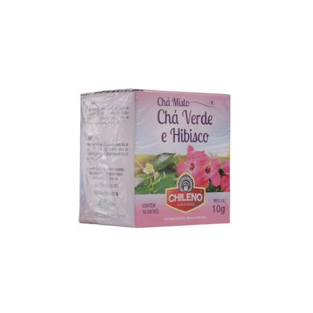 Chá Misto Chileno Chá Verde e Hibisco Caixa com 10un - 10gr 360-54