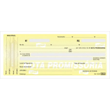 TALAO NOTA PROMISSORIA TILIBRA GD 50F