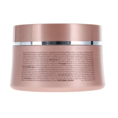 MÁSCARA DE TRATAMENTO AMEND LUXE CREATIONS BLONDE CARE POTE 250G 360-2