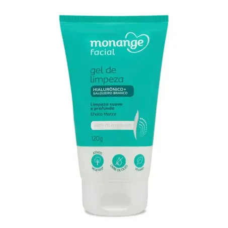 Gel Monange 120ml Limpeza Facial Antioleo
