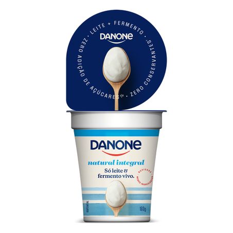 Iogurte integral natural danone