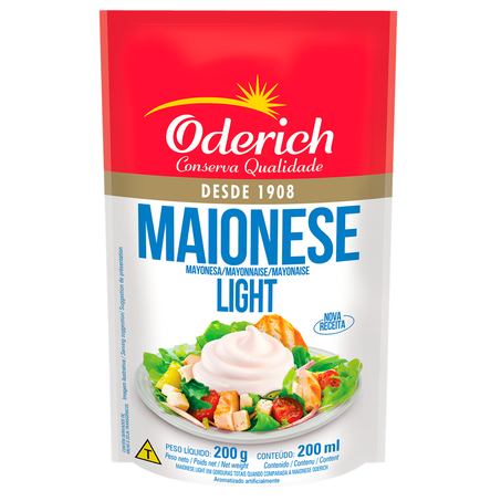 MAIONESE ODERICH LIGHT SACHÊ 200G