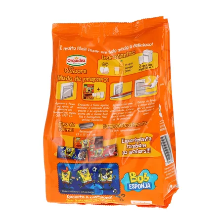 MISTURA BOLO ORQUÍDEA BOB ESPONJA CENOURA COM CHOCOLATE 300G 360-19