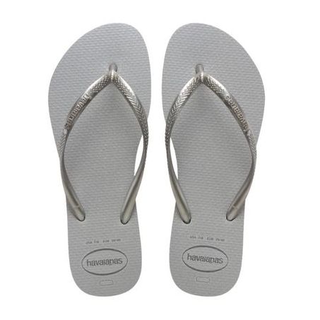 CHINELO HAVAIANAS SLIM GLOSS CINZA/C.GELO 37/38