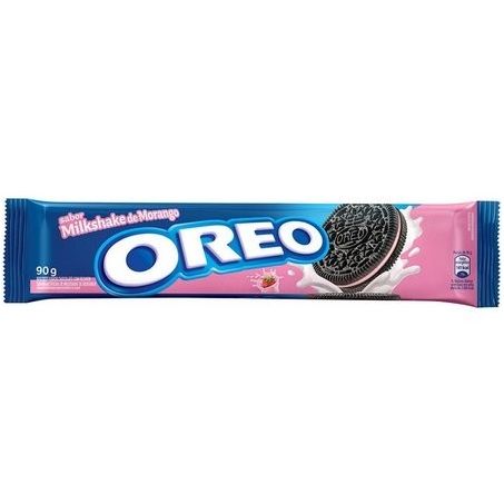 BISCOITO RECHEADO OREO MORANGO 90G