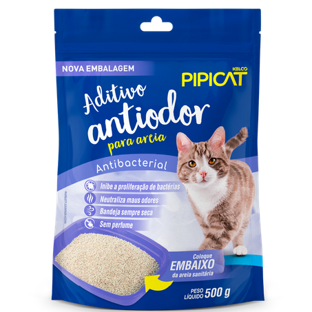 Eliminador De Odores Pet Pipicat Antibacterial 500g