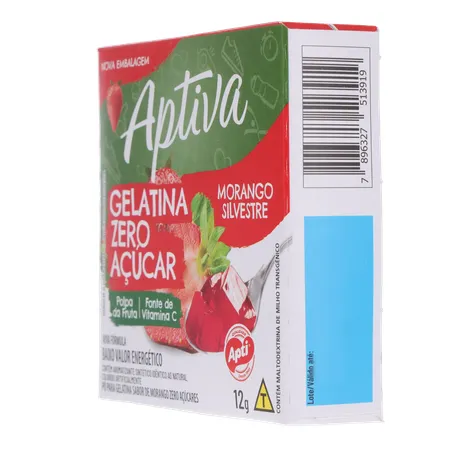 Gelatina Apti Zero Morango Embalagem 12G 360-6