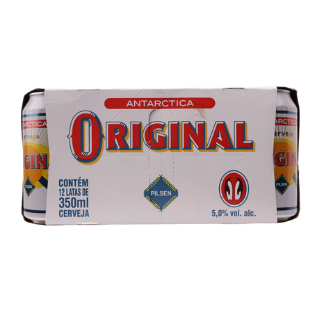 Cerveja antarctica original pilsen 350ml caixa com 12un 360-30