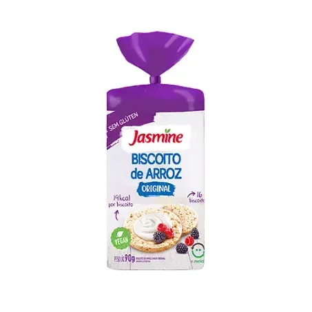 BISCOITO JASMINE 90G ARROZ S/GLUT ORIG