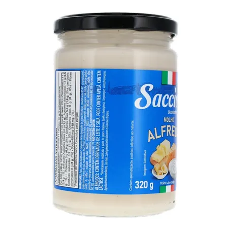 MOLHO PRONTO SACCIALI ALFREDO VIDRO 320G 360-30