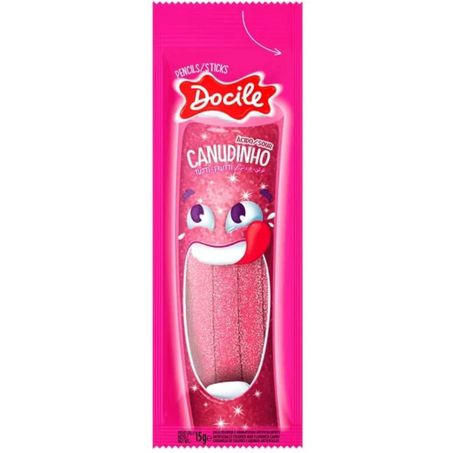 Bala canudinho docile 15gr tutti frutti citrico