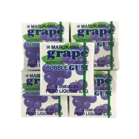 CHICLETE GRAPE BUBBLE GUM 5,4G