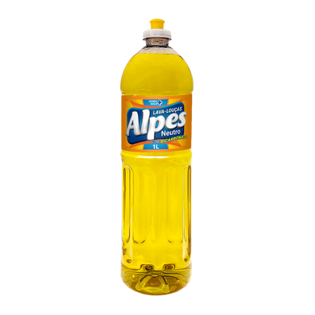 Detergente Liquido Alpes 1l Clear Bicarbonato