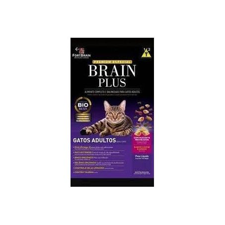 RACAO P/GATO BRAIN PLUS ADULTOS 500 G             