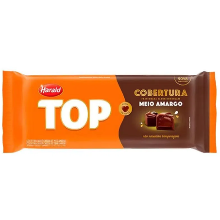 Cobertura harald 1.01kg top fracionado meio amargo