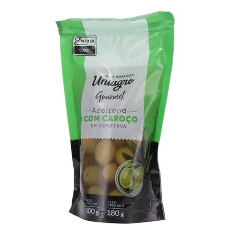 Azeitona Verde Uniagro Sachê 180G 360-2