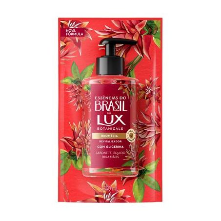 Sabonete Líquido de Glicerina para as Mãos Lux Botanicals Essências do Brasil  Sachê 240ml
