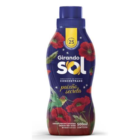 AMACIANTE CONCENTRADO GIRANDO SOL VERMELHO 500ML