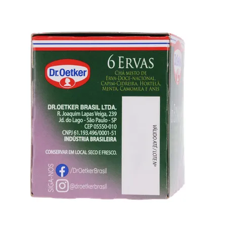 Cha Dr Oetker 6 Ervas C/10 Sachês 360-28