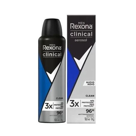 Desodorante rexona clinical clean 150m