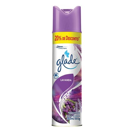 Odorizador de ar glade aerosol lavanda promocional 360ml