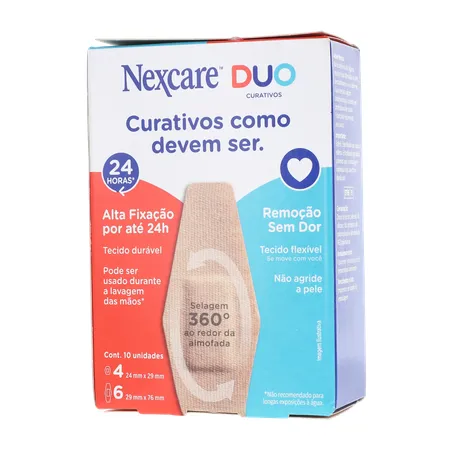 Curativo nexcare duo tamanhos diferentes caixa c-10unid 360-2