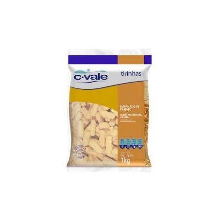 Tirinhas de frango c vale 1kg empanado