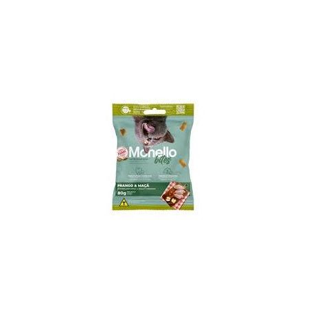 Petisco para gatos monello bites saúde oral frango e maçã 80g