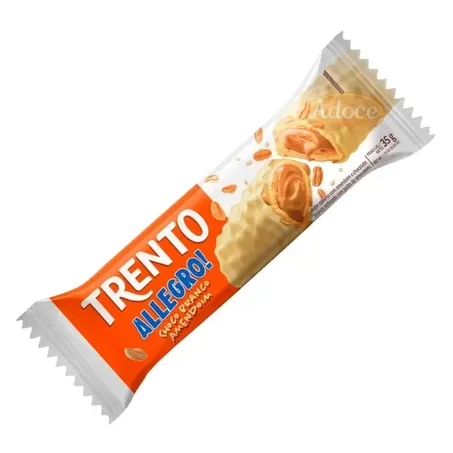 Chocolate trento allegro branco com amendoim 26g