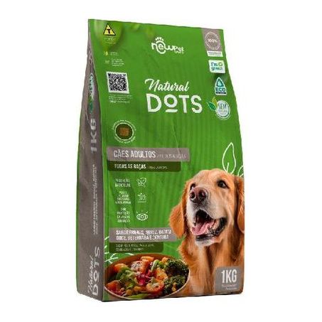 Racao caes adulto natural dots 1kg